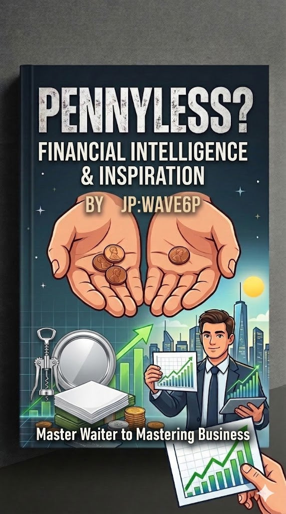 Pennyless? Financial Intelligence &amp; Inspiration. Master Waiter to Mastering Business By: JP:Wave6P